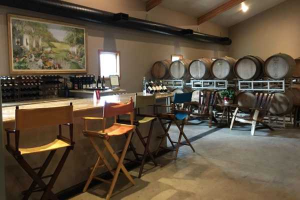 The barrel tasting room bar