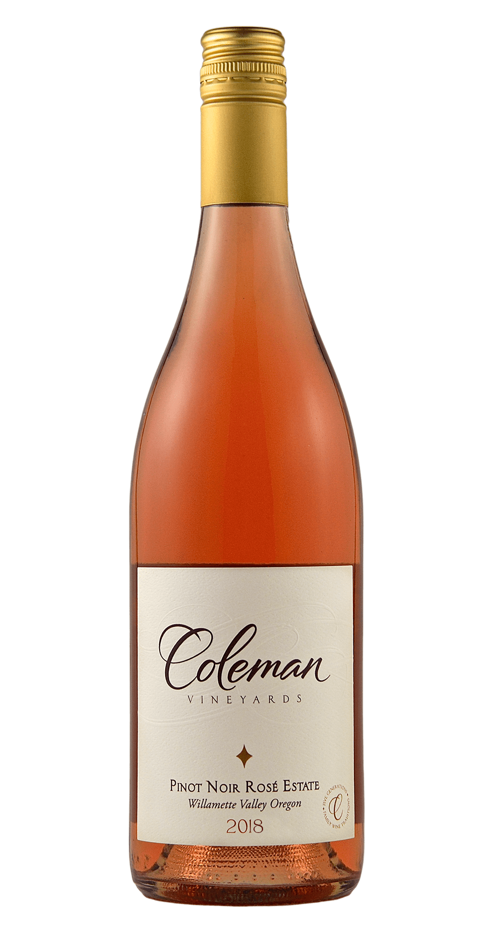 2018 Estate Rose wine bottle